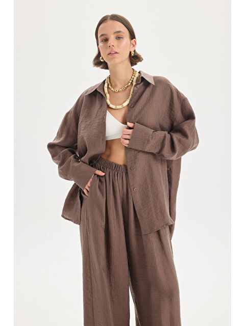 Mai Collection Hunter Rahat Kalıp Kahve Pantolon - S000518248-19413