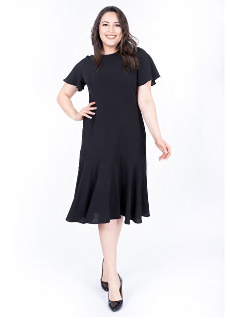 Mylinemoda Eteği Volanlı Uzun Elbise - S000239349-19351