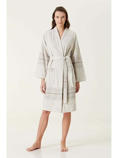 İrya New Derin SPA Kadın Bornoz Bej - S000503593-19928