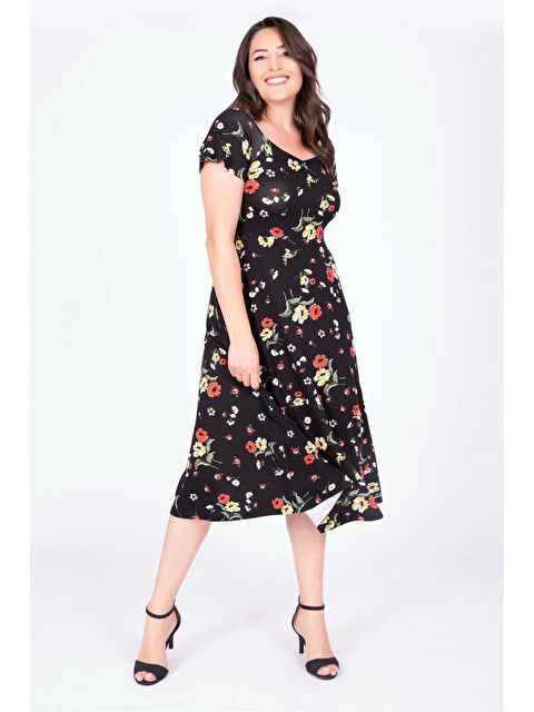 Mylinemoda Damla Yaka Uzun Elbise - S000239357-19351