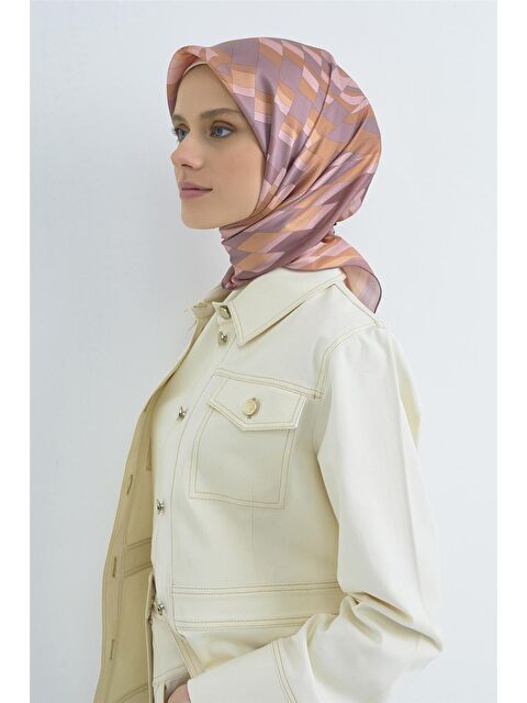 ARMİNE Saf İpek Twill Eşarp 9507D 01 - S000501847-20028