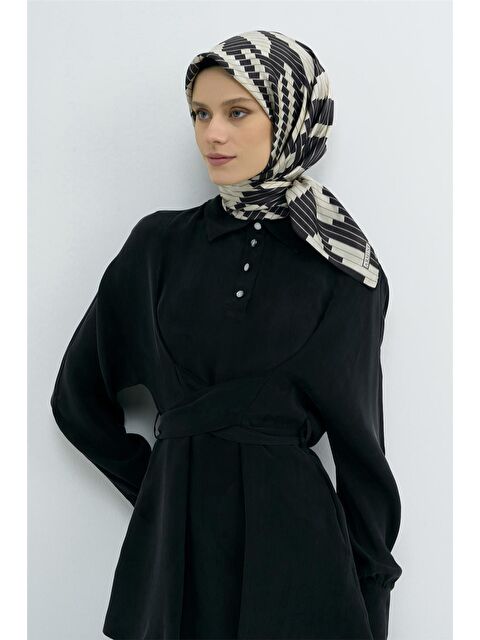 ARMİNE Saf İpek Twill Eşarp 9525D 65 - S000501823-19351