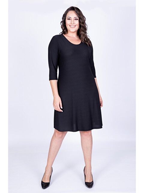 Mylinemoda Çapraz Biyeli Elbise - S000239361-19351