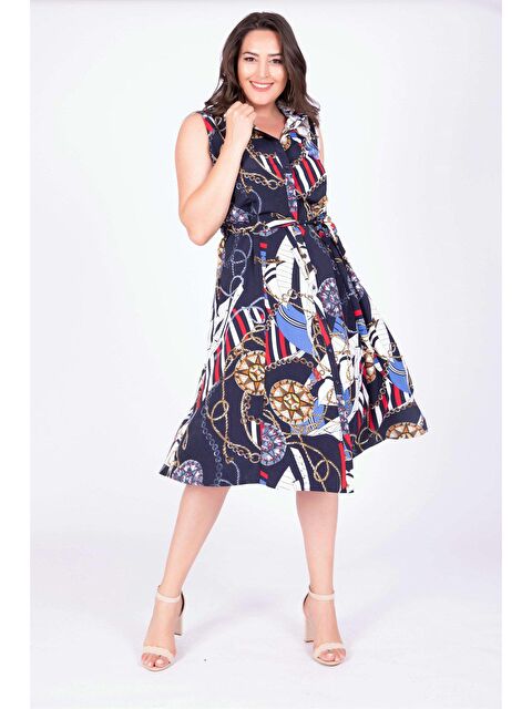 Mylinemoda Kolsuz Gömlek Elbise - S000239362-37444