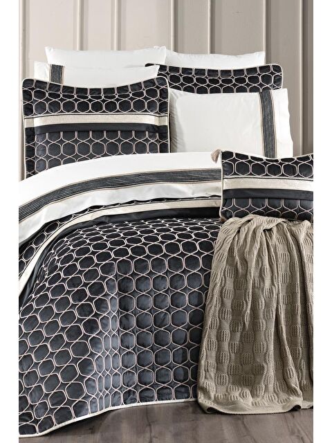 Çeyiz Diyarı Valeron 11 Parça Çeyiz Seti Antrasit - S000495136-29666