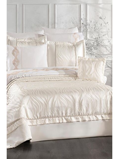 Çeyiz Diyarı Fides 10 Parça Çeyiz Seti Krem - S000495137-19966