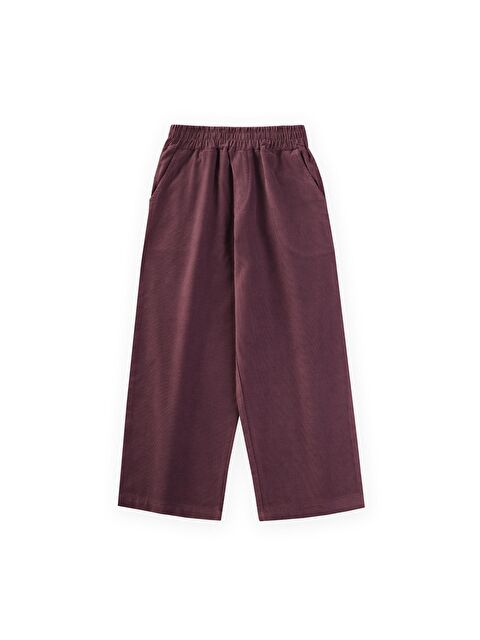 CİGİT Kadife Pantolon 4-12 Yaş Mürdüm - S000491698-20036