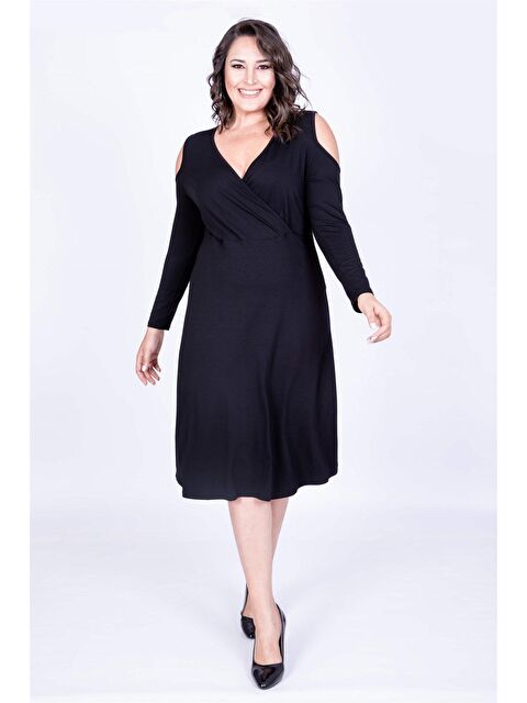 Mylinemoda Çerçeve Kollu Anvelop Elbise - S000239369-19351