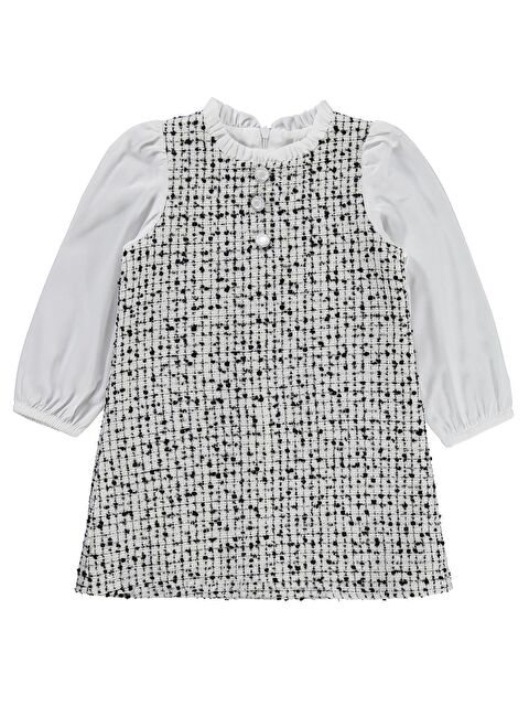 Civil Girls Düğmeli 2-5 Yaş Elbise - Siyah 2-3 Yaş - S000466605-19351