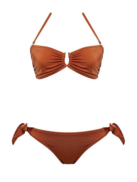 Sailor Moda Aksesuarlı Straplez Bikini Takım - S000403299-19413