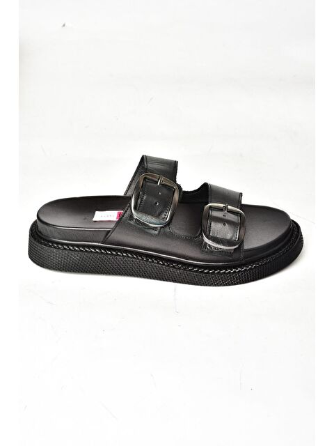 Fox Shoes P5400332 Siyah Kadın Terlik - S000190425-19351