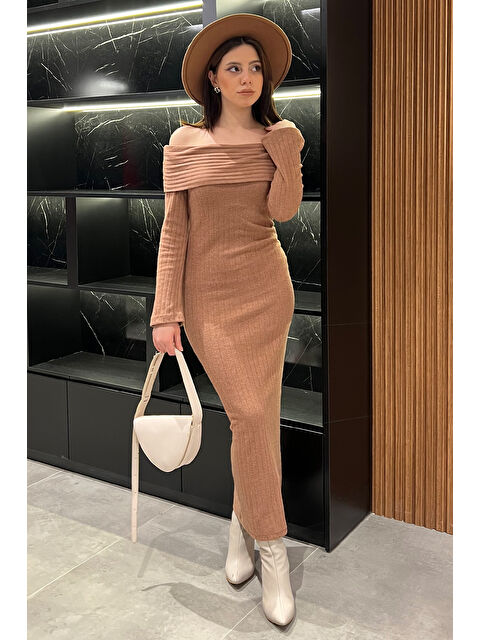 Gülseli Madonna Yaka Kadın Uzun Elbise - S000332235-19966