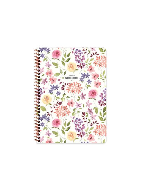 Keskin Color 16.5x22.5 Kareli Defter Çiçek - Beyaz - S000281919-20063