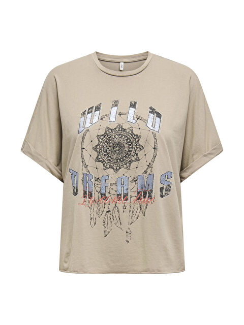 Only Onllucy Pamuklu Regular Fit Kadın T Shirt 15316637 - S000226291-19928