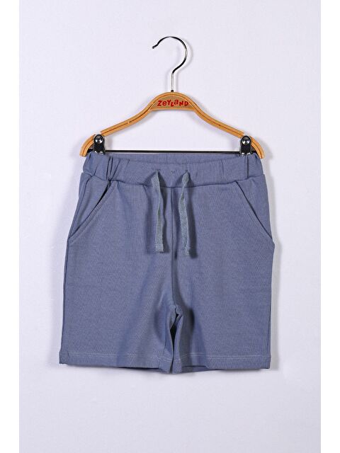 ZEYLAND Unisex Çocuk Mavi Basic Şort (9Ay-4Yaş) - S000331134-17234