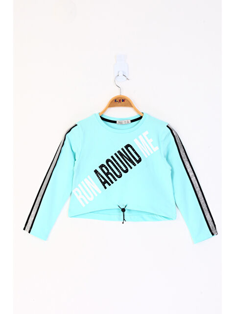 Toontoykids Kız Çocuk Kolları Şeritli Tişört - S000421289-20055