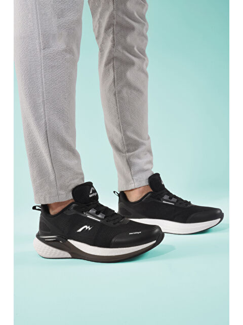 Ayakmod Siyah Fileli Hafif Memory Foam Erkek Spor Ayakkabı M-5247 M - S000378440-19351