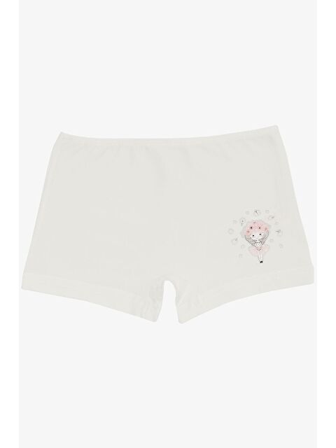 Breeze Kız Çocuk Boxer Balerin Kız Baskılı Ekru (5 Yaş) - S000023470-19965