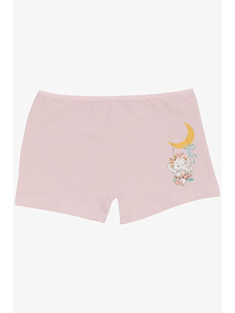 Breeze Kız Çocuk Boxer Sevimli Bebek Fil Baskılı Pudra (7 Yaş) - S000058091-23490