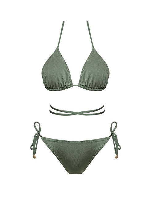 Sailor Moda Brezilya Üçgen İpli Bikini Takım - S000403314-20019