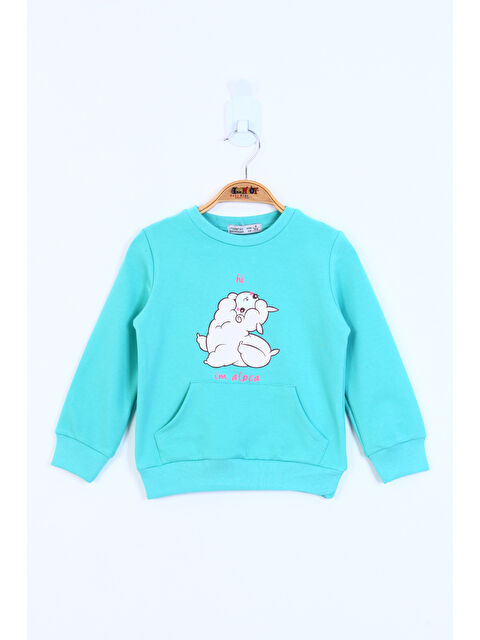 Toontoykids Kız Çocuk Kuzu Baskılı Sweatshirt - S000421290-20055