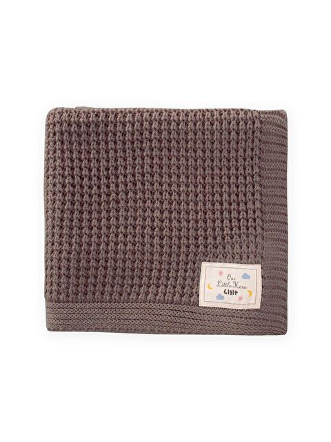 CİGİT Selanik Triko Battaniye 80X100 (+/-5 Cm ) Vizon - S000377344-26429