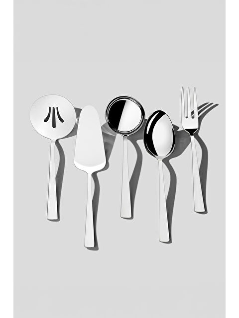 Nehir Deniz Sade Mini 5 Parça Paslanmaz Çelik Servis Takımı - S000495167-18105