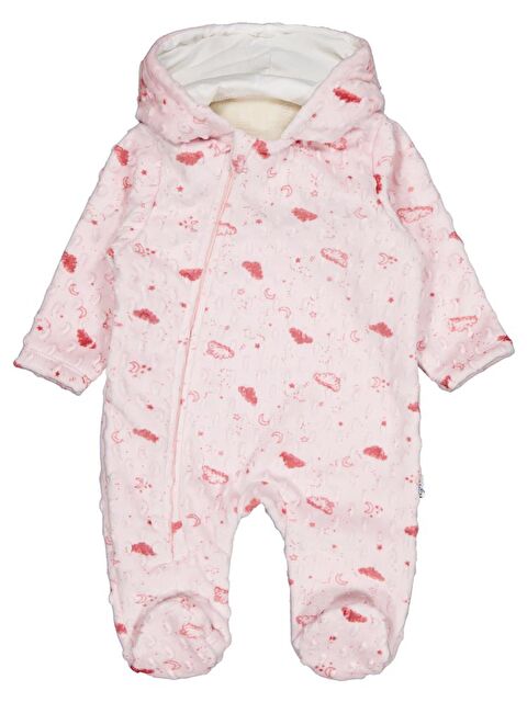 Minidamla Desenli Kozmonot 1-9 Ay Tulum - Pembe 9-12 Ay - S000487253-20024