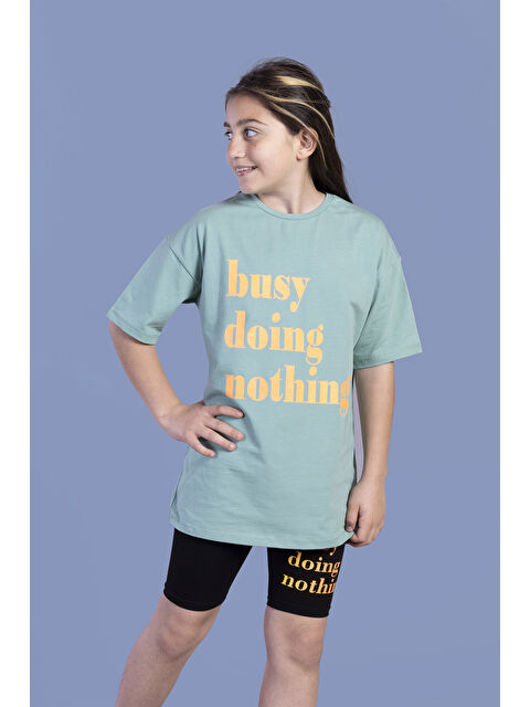 Toontoykids Kız Çocuk Neon Baskılı Taytlı Takım - S000271010-18194