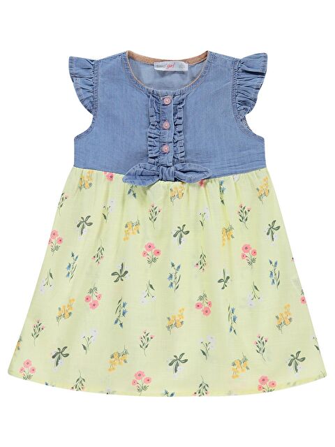 Zeyneva Timo Jean Robalı Elbise 2-5 Yaş - Mavi 5-6 Yaş - S000526623-17234