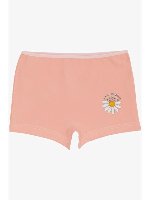 Breeze Kız Çocuk Boxer Papatya Baskılı Somon (11 Yaş) - S000058095-24085
