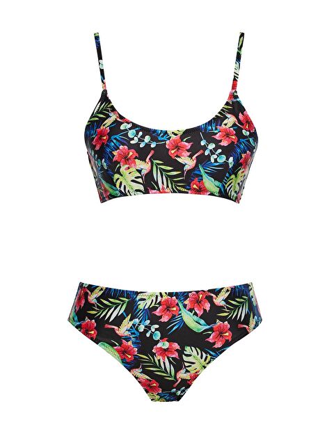 Sailor Moda Yuvarlak Yaka Desenli Bikini Takım - S000403333-23173