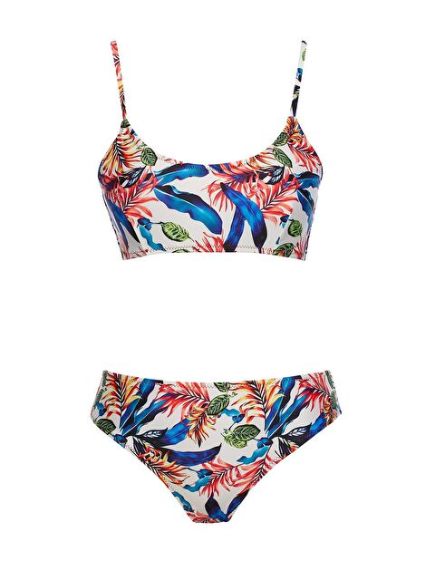 Sailor Moda Yuvarlak Yaka Desenli Bikini Takım - S000403337-23173