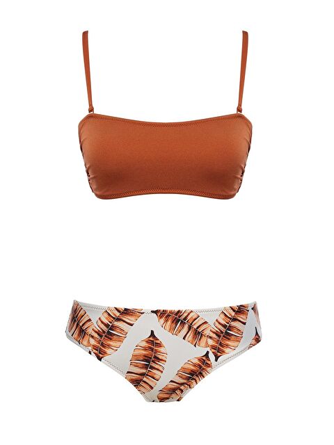 Sailor Moda Straplez Desenli Bikini Takım - S000403338-23173