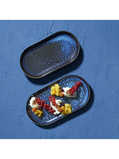 GÜRAL PORSELEN Bilbao 2 Adet 20x11 Cm Kayık Tabak   12132 - S000526812-37646