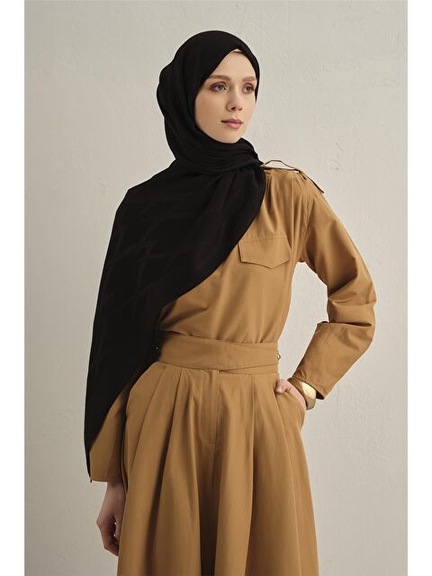 ARMİNE Lyocell Naia Zikzak Desen Şal 1- 01 - S000380274-19351