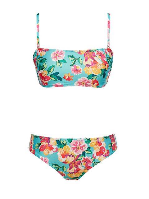 Sailor Moda Straplez Desenli Bikini Takım - S000403341-23173