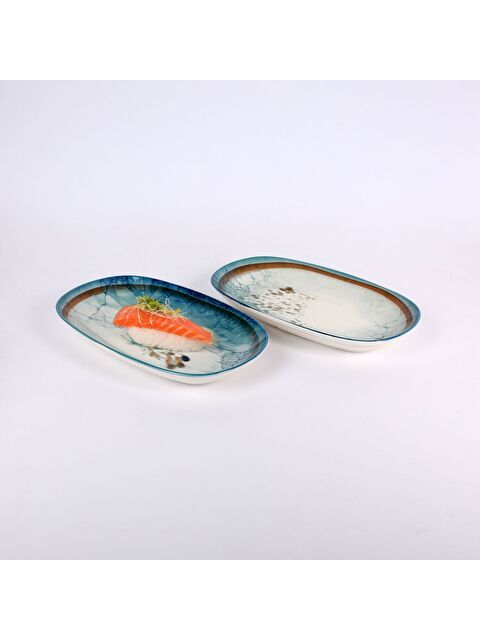 GÜRAL PORSELEN Enternasyonel 2 Parça 29 Cm Kayık Tabak 1341