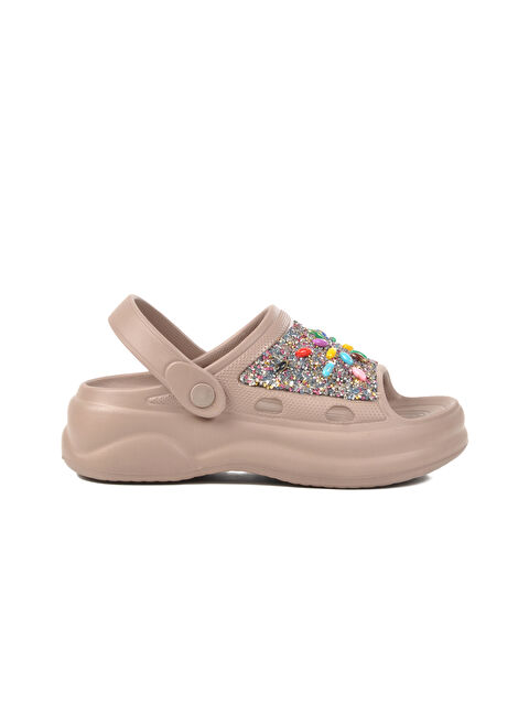 Ayakmod Vizon İşlemeli Hafif Eva Kadın Sabo Terlik E-800 Z - S000378445-26429