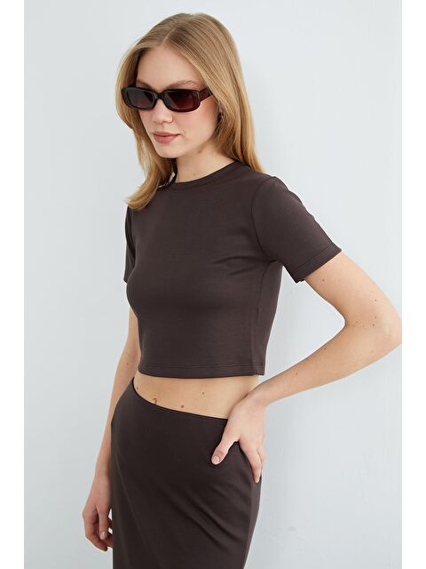 Fullamoda Basic Yırtmaçlı Modal Etekli 2 Li Takım - S000516853-19413