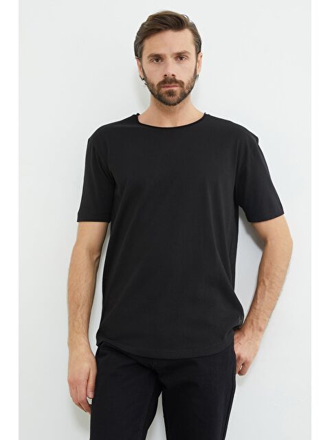 Fullamoda Köpek Armalı Bisiklet Yaka Tişört