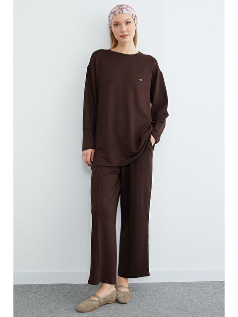 Fullamoda Fullamodest Büyük Beden Çimalı Modal 2 Li Takım - S000518256-19413