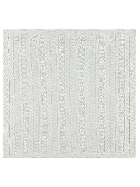 Civil Y26Y310 Baby Saç Örgü Triko 95*100 Battaniye - Ekru Standart - S000526832-19965