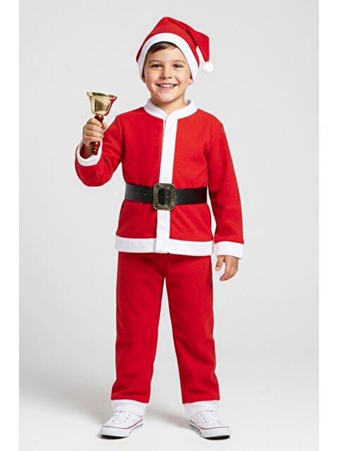 Modanino Erkek Çocuk 4'lü Üst+Alt+Şapka+Kemer 12418 - S000473040-20045