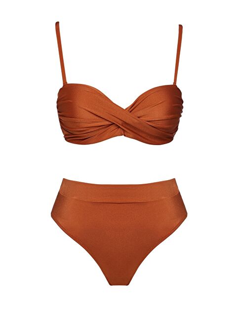 Sailor Moda Dönmeli Yüksek Bel Bikini Takım - S000403350-19413