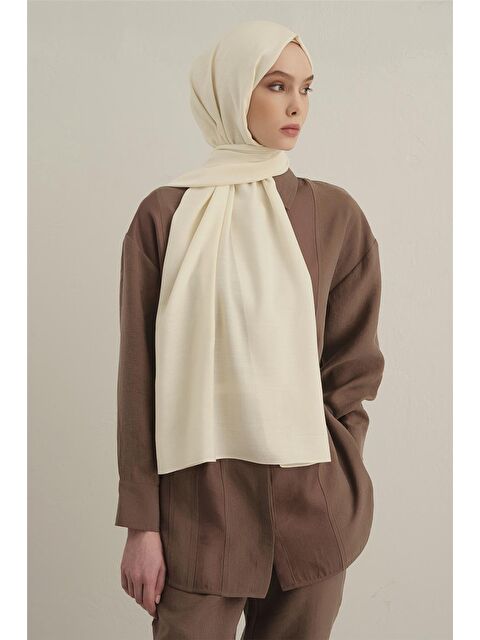 ARMİNE Logo Drop Pamuk İpek Şal 58 - S000424163-19966