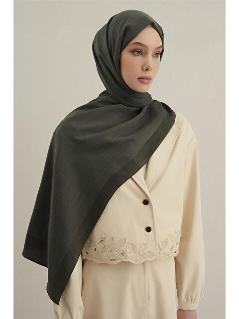 ARMİNE Bordürlü Lyocell Şal 54 - S000380275-18547