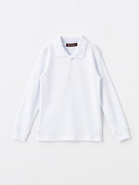 ajn Okul Tişört  Polo Yaka   Uzun kollu