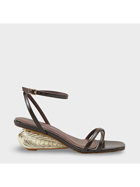 Capone Outfitters Carlena Metal Topuklu Bilekten Bantlı Kadın Ayakkabı - S000530379-19413