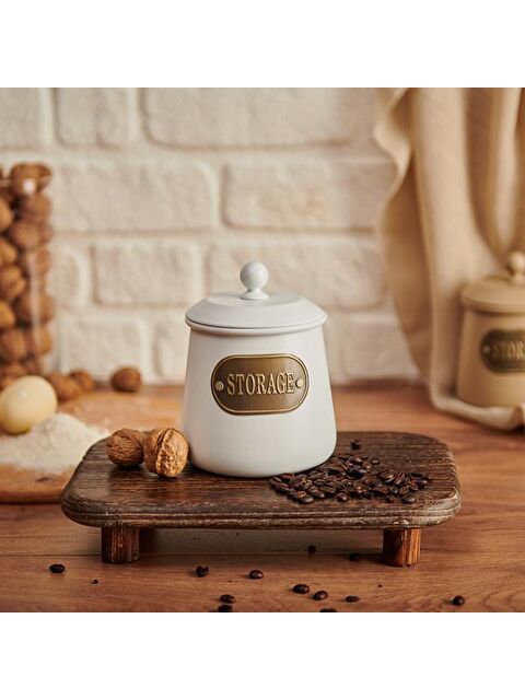 Evabella Galvaniz Storage Baharatlık - Beyaz - 1000 ml - S000374145-20063